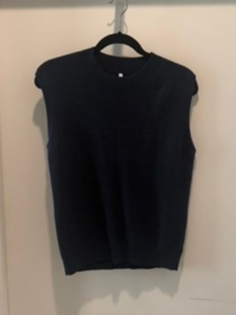 Navy Blue Oversized Sweater Vest Size L